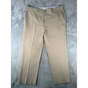 Footjoy‎ Pants Mens 42x30 Tan Golf Chino Performance Flat Front FJ